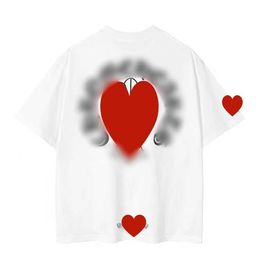 Mens Tshirts 2023classics Mens Ch t Shirts Heart High Quality Brand Crew Neck Chromes Short Sleeves Tops Tees Tshirts Casual Horseshoe Sanskrit Cross Print gtr