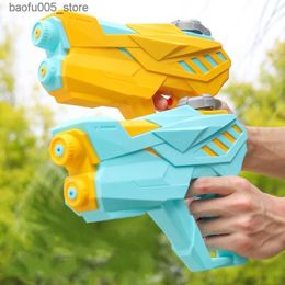 Sand Play Water Fun Pressure Water Gun Toy Powerful Double Nozzle Water Guns Children Summer Beach Outdoor Toys for Kids Swimming Pool Games Q240307