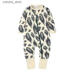 Jumpsuits Summer Baby Rompers Zipper Newborn Baby Clothes 100%Cotton Short Sleeve Toddler Jumpsuit Cartoon Infant Clothes 3-24 Months L240307