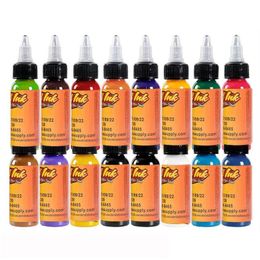Tattoo Inks Professional 16 Colour Set Tattoo Ink Pigment For Body Art Paint Cosmetics Permanent Drop Delivery Health Beauty Tattoos Bo Dh4Yu