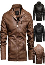 Men039s Jackets 2022 Factory Mens Sports Outerwear Leather Handsome Motorcycle Casual Lining Fleece Ride Biker Young Leisu9711394