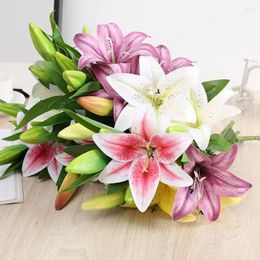 Decorative Flowers Two Wedding Decoration El Restaurant Bouquet Fake Plant Home Table Accessory Artificial Flower