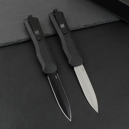 2Models 3400BK not fixed Knife 3.71" Black S30V Double Edge Blade Black Alumnium Alloy Handles Outdoor Camping Pocket Knives 3400 EDC Tools