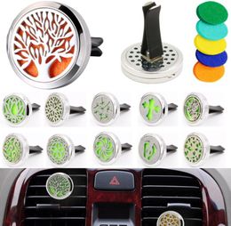 Aromatherapy Home Essential Oil Diffuser For Car Air Freshener Perfume Bottle Locket Clip with 5PCS Washable Felt Pads fragrance a7398284