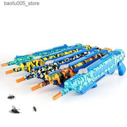 Sand Play Water Fun 2024 New Insect Salt Gun Kills Flies Mosquito Launcher Adult Toy Gun with Laser Outdoor Q240307