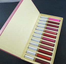 Brand lip gloss 12pcs set LIQUID LIPSTICK 12 PIECE COLLECTION long lasting lipstick makeup lips sets262d9919499