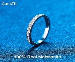 2mm Half Enternity Wedding Bands Small Round Diamond Stackable Engagement Rings For Women Sterling Silver Jewellery Set 2208136758078