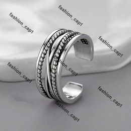 David Yurma Bracelet Designer Rings New DY Twisted Wedding Band for Women Holiday Gift Diamonds Sterling Silver Dy Ring Men 14K Gold Plating Christmas Jewellery 935
