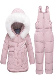 Winter Children039s Clothing Set Baby Girl Winter Jumpsuit Down Jacket for Girls Boys Coat Clothes Thicken Ski Snow Suit LJ20122334408