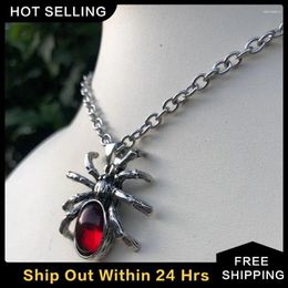 Pendant Necklaces Spider Necklace Not Easy To Fade Alloy Accessories Comfortable Insect High Profile Eye-catching Effect 10g