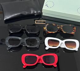 Fashion Luxury Offs White Frames Sunglasses Brand Men Women Sunglass Frame Eyewear Trend Hip Hop Square Sunglasse Sports Travel Sun Glasses