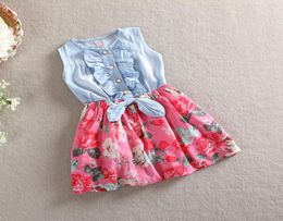 Baby Girls Summer Dress Striped 2018 Brand Little Girls Dresses Animal Applique Tunic Costume for Kids Clothes Princess Dress9133395