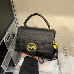 70% Factory Outlet Off Stone Pattern Women's Pulling Car Square Bag Crossbody Small Crowd One Handbag Edition on sale