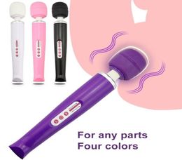 Powerful oral clit Vibrators for Women USB Charge AV Magic Wand Vibrator Massager Adult Sex Toys for Woman Masturbator Sex Shop Y23997699