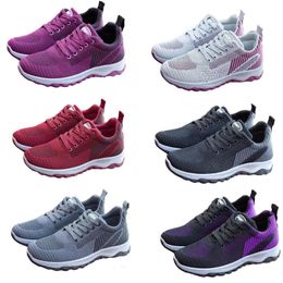 New Spring and Autumn Flying Weaving Sports Shoes for Men and Women, Fashionable and Versatile Running Shoes, Mesh Breathable Casual Walking Shoes cotton