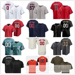 Stitched 2024 Baseball Jersey 24 Triston McKenzie 49 Eli Morgan 52 Nick Sandlin 91 Cade Smith 37 Trevor Stephan 32 Gavin Williams 6 David Fry 27 Austin Hedges