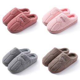 GAI LAYUE Cotton slippers women winter stay at home with thick soles anti slip and warm plush slippers 371364