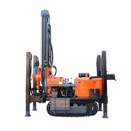 FY180 steel crawler water well drilling rig, Simple operation, high efficiency, long service life, suitable for different geological conditions