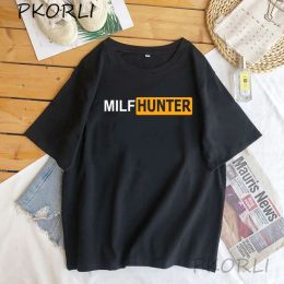 T-Shirts Milf Hunter T Shirt Funny Joke Men Cotton Short Sleeve Tshirts Creative Design Adult Male Tops Tee Homme Casual Streetwear