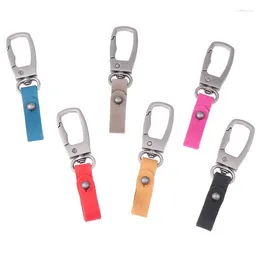 Keychains Fashion Handmade Keychain Genuine Leather Keyring DIY Car Key Holder Keys Organiser Charms Accessories