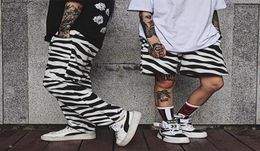 Men039s Pants Streetwear Zebra Full Length Men Joggers Punk Novelty Mens Straight Wide Leg Korean Hip Hop Trousers Harajuku3546933