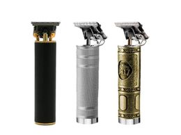 Kemei Rechargeable Electric Barbershop Budda Silver Hairs Clipper Cordless 0mm Tblade baldheaded Outliner Finishing2092757