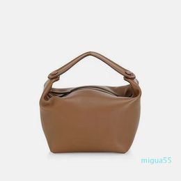 Leather Underarm Bag Fashion Designer Handbags Women's Lunch Box Bag =