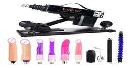 YOTEFUN Upgrade Version Strong Automatic Pumping Sex Machine Gun with Attachments Thrusting Sex Tool for Women and Man Black CX2007805352