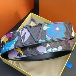 Colorful lvse lvlies vuitonly lous lousis luis 2023 Belt for Women Fashion buckle Co genuine leather belt Width 38mm Highly Quality with Box designer Brilliant KSRX