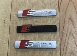 3D S Line Sline Car Front Grille Emblem Badge Metal Alloy Stickers Accessories Styling For A1 A3 A4 B6 B8 B5 B7 A5 A6 C5 C6 A7 TT1886337