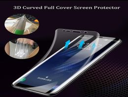 3D Curved Full Cover Ultrathin Clear Soft TPU Screen Protector Film For Samsung S9 S10 S20 Plus Note 9 Note 10 Plus Huawei P40 Ma3345115