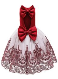 Christmas Dress For Girls Lace Bowknot Backless Tutu Princess Dress Kids Infant Baby Girls Birthday Party Children Clothes7304651