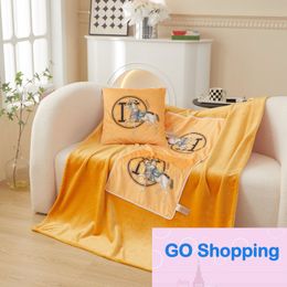 Flannel Pillows Blankets Home Dual Purpose Throw Pillow Blanket Two-in-One Sofa Cushion Office Air-Conditioning Blankets