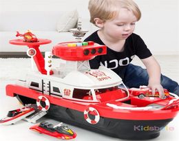 Kids Toys Simulation Track Inertia Boat Diecasts Toy Vehicles Music Story Light Toy Ship Model Toy Car Parking Boys Toys 2203176037949