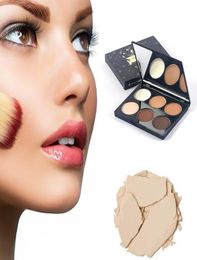 Maycheer 3D Carry Bright 6 Tones Grooming Pressed Powder Matte Face Powderr Palette Compact Modern Fashion Facial Makeup3041070