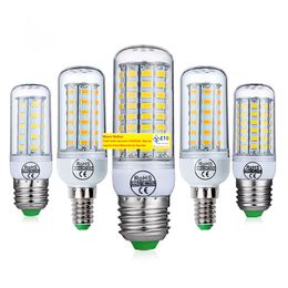 LED Corn Bulb 110V 220V SMD 5730 24 36 48 56 69 72 LEDs Light Bulbs Chandelier Candle Corn Lamp For Home Lighting LL