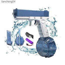 Gun Toys Playing With Water In Spring Summer Adult Boys And Girls Electric Automatic Continuous Launch Water Gun Toy High Pressure Guns