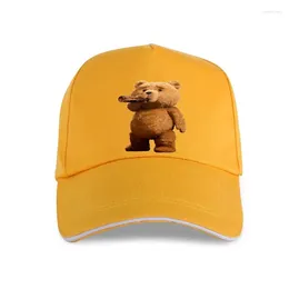 Ball Caps Men's Printed Lovely Ted Bear Drink Beer Poster Summer Baseball Cap Cotton Cool Tops Streetwear