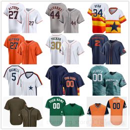 Stitched 2024 Baseball Jersey 7 Craig Biggio 5 Jeff Bagwell 34 Nolan Ryan 27 Jose Altuve 2 Alex Bregman 44 Yordan Alvarez 3 Jeremy Pena 30 Kyle Tucker 71 Josh Hader