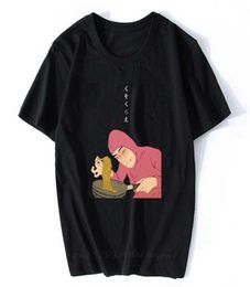 Pink Guy Ramen Short Sleeve Japan Tshirt Print King Summer Tees Funny Vaporwave T Shirts Men Cotton Hip Hop ONeck 2106299207189