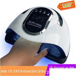 Nail Dryers Brand Sun X11 Max Uv Led Lamp Dryer 280W High Power For Quick Dry Gel Polish Ice Drop Delivery Dhwux