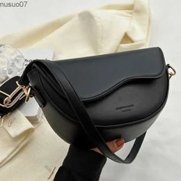 Messenger Bags Small Leather Saddle Armpit Bags for Women Summer Chain Shoulder Crossbody Bag Ladies Vintage Underarm Handbags bolsaL2403