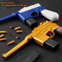 Sand Play Water Fun 2023Soft Bullet Guns Manual Short Airsoft Bullet Sniper Gun Toy Pistol Glock Shooting Game for Kids Children Boys Birthday Gifts Q240307