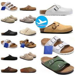 Designer Slippers Slides Sandals entupida BirkinStock Bostons Beach Sandbeach Plataform House Homem homens homens BerkinStock Shoes Berkin Stock Woman Sliders favoritos