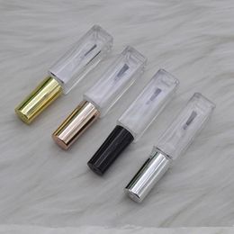 10ml Nail Polish Bottle Clear Empty Nail Gel Bottle with Brush Plastic Nail Beauty Container Vial