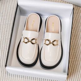 Sell Baotou Half Slippers Flip Flops For Womens Summer Outwear Flat Bottom Large Shoes Women Sandals Sandles Heels Fenty Slides 240228