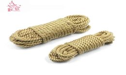 New Soft Faux Jute Cotton Shibari Bondage Rope Fetish 5m 10m Slave Bdsm Restraints Erotic for Couples 2107229312509