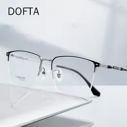 Sunglasses Frames DOFTA Titanium Optical Myopia Glasses Frame Men Prescription Square Eyeglasses Half Rim Male Korean Eyewear 5839