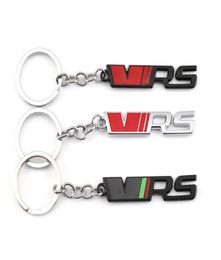 Car Keychain Metal Key Chain Ring Emblem Holder for Skoda VRS Keychain Keyring Kamiq Kodiaq Karoq RS Superb Fabia Rapid Favorit9319118