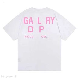 Mens T-shirts Designer Galleryes Depts Shirt Alphabet Print Trendy Trend Basic Casual Fashion Loose Short T-shirt Half Sleeve Tees 24juh 4b63